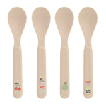 Lässig Kinderbestek Set van 4 Lepels - Happy Fruits Cherry
