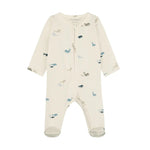 Fixoni Pyjama Met Voetjes Blauw - Arctic Ice