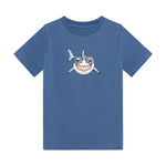 Minymo T-shirt avec imprimé requin_Bleu