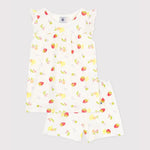 Petit Bateau | Korte katoenen kinderpyjama met vruchtenprint