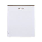 Meyco drap brodé - Hello world 75x100cm - Taupe