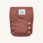 Bumbuns Easy Herbruikbare Luier met drukknopen - Tiles Chesnut