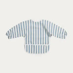 Meyco Mouwslab - Fat Stripe Jeans Blue
