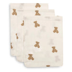 Jollein Hydrofiel Washandje 15x20cm 3-pack - Teddy Bear
