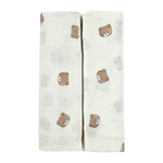 Meyco Hydrofieledoeken 120x120cm 2-pack - Bear Multicolor