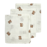 Meyco Hydrofiele Washandjes 20x17cm 3-pack - Bear Multicolor
