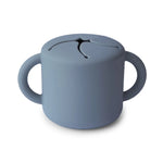 Mushie Snackbeker In Silicone - Blauw