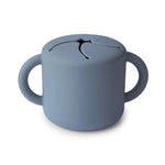 Mushie Snackbeker In Silicone - Blauw