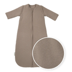Meyco - Studio Slaapzak - Gevoerd - Afritsbare Mouw - Classic Dark Taupe - 60cm
