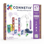 Circuit de billes magnétique pastel CONNETIX – 47 pièces