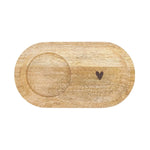 Zusss Serveerplankje Hout Hartje - Naturel
