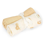 Little Dutch Swaddle 70x70 cm 2 Stuks - Safari Leo