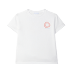 Laranjinha T-shirt en coton pour enfants "Nautic Club" - blanc cassé