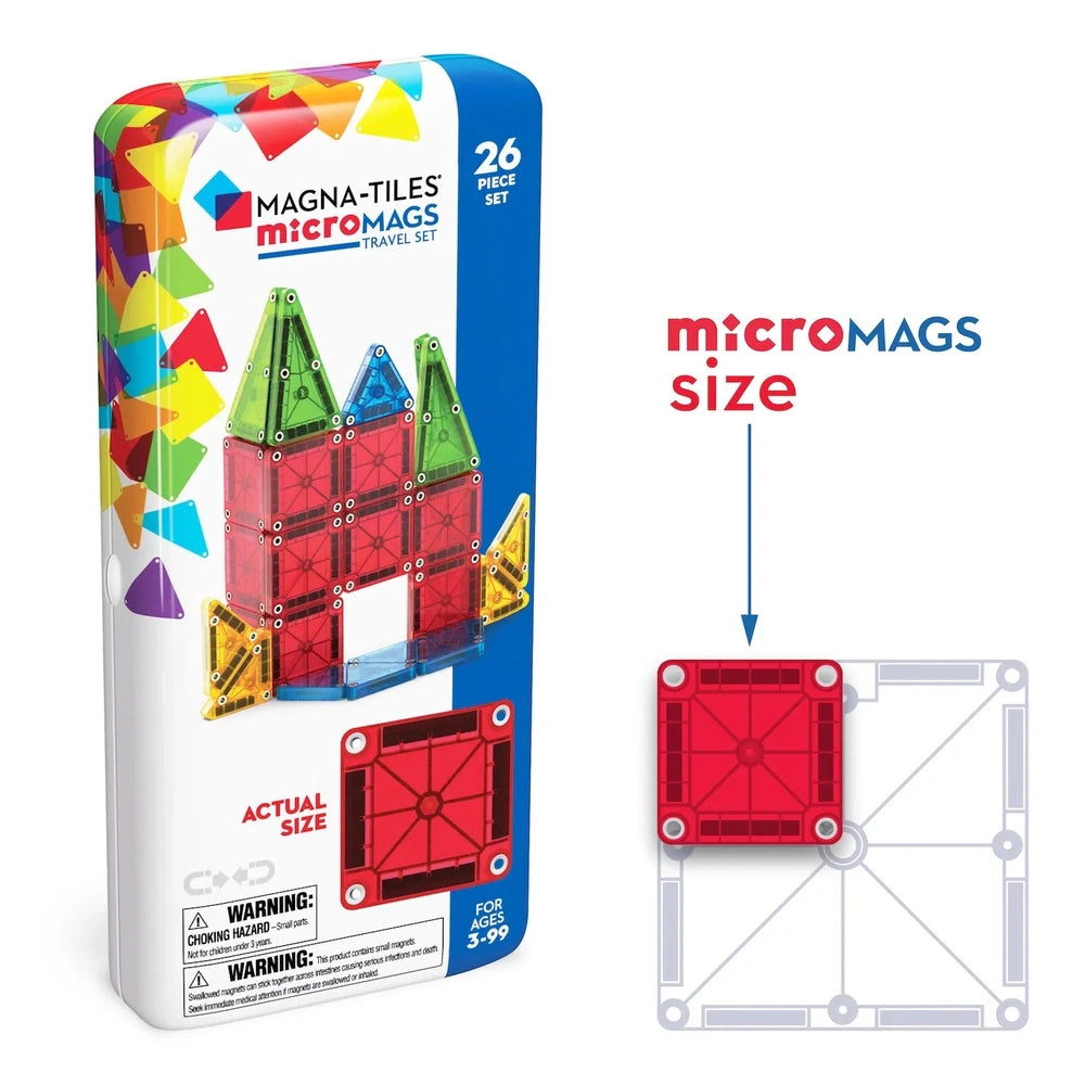 Maga-Tiles Micro Mags Reisset | 26 Onderdelen