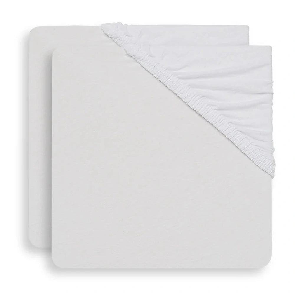 Jollein Hoeslaken Jersey 40/50x80/90cm - Wit