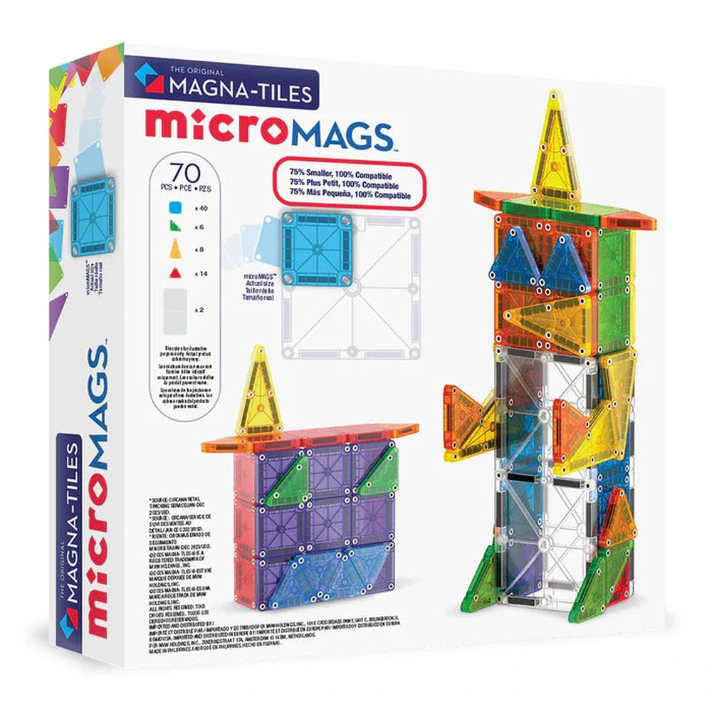 Magna-Tiles Micro Mags Set Deluxe | 70 Onderdelen