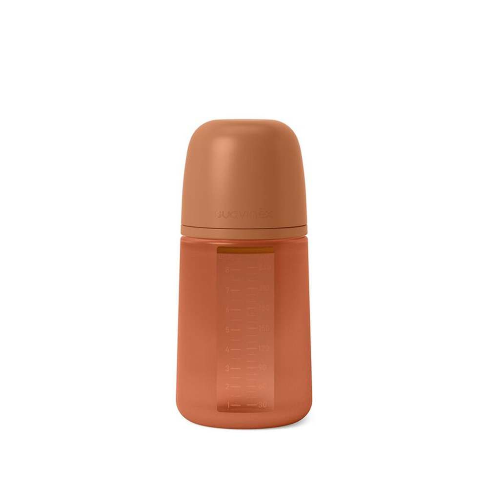 Suavinex - Siliconen Flexibele Zuigfles - 240ml - Terracotta