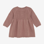 Huttelihut Gebreide Jurk - Oudroze