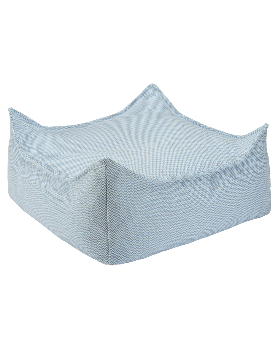 Wigiwama Vierkante Poef - Outdoor Square Ottoman - Azure