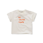 Sproet en Sprout Baby T-Shirt Ice Cream Champ Off-White