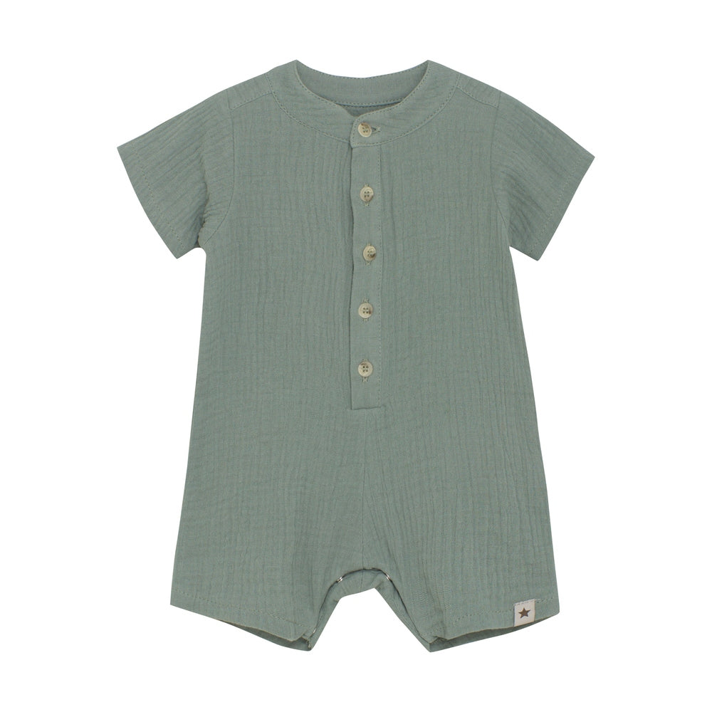 Huttelihut Mousseline Playsuit - Groen