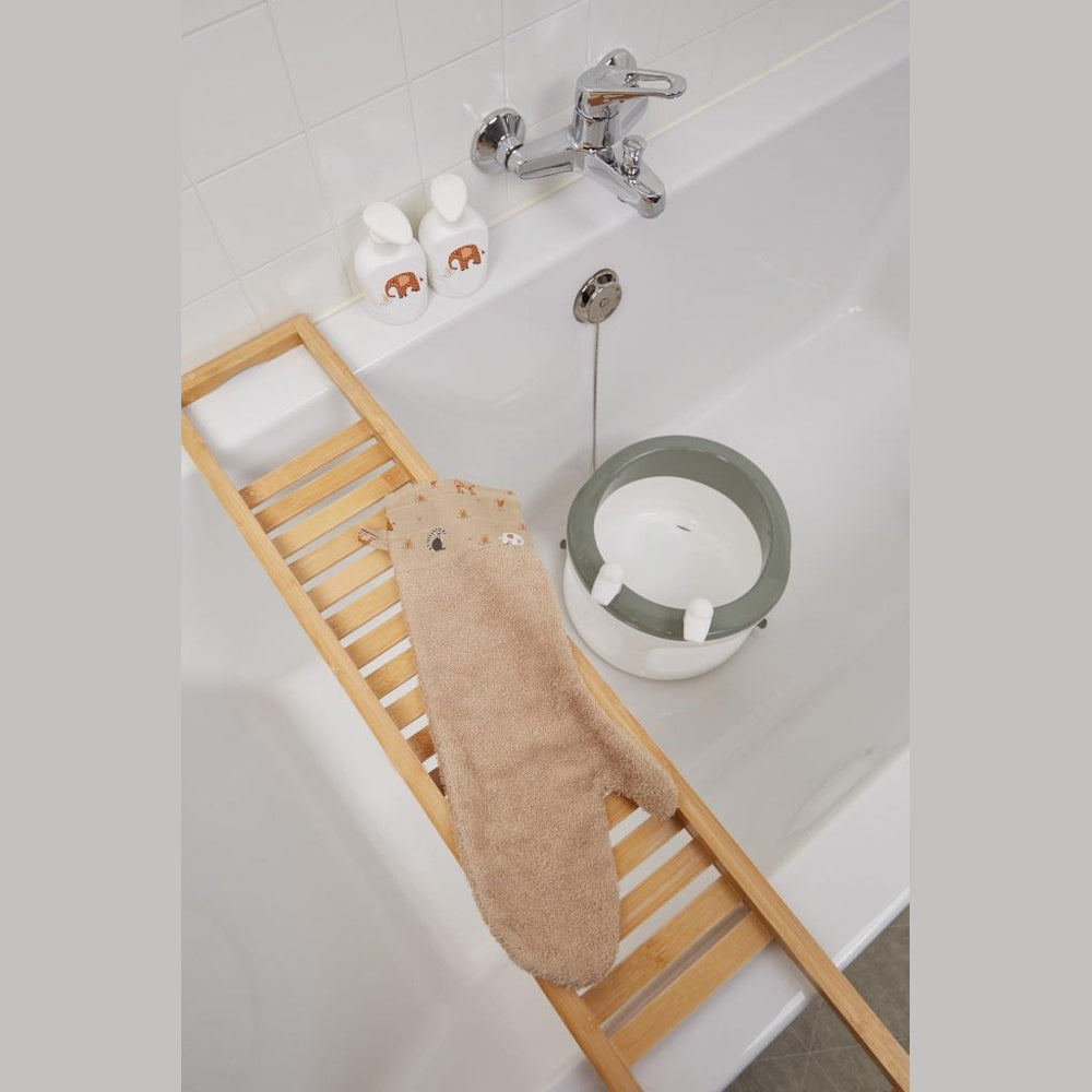 Washand XL Baby in Badstof - Steppe -