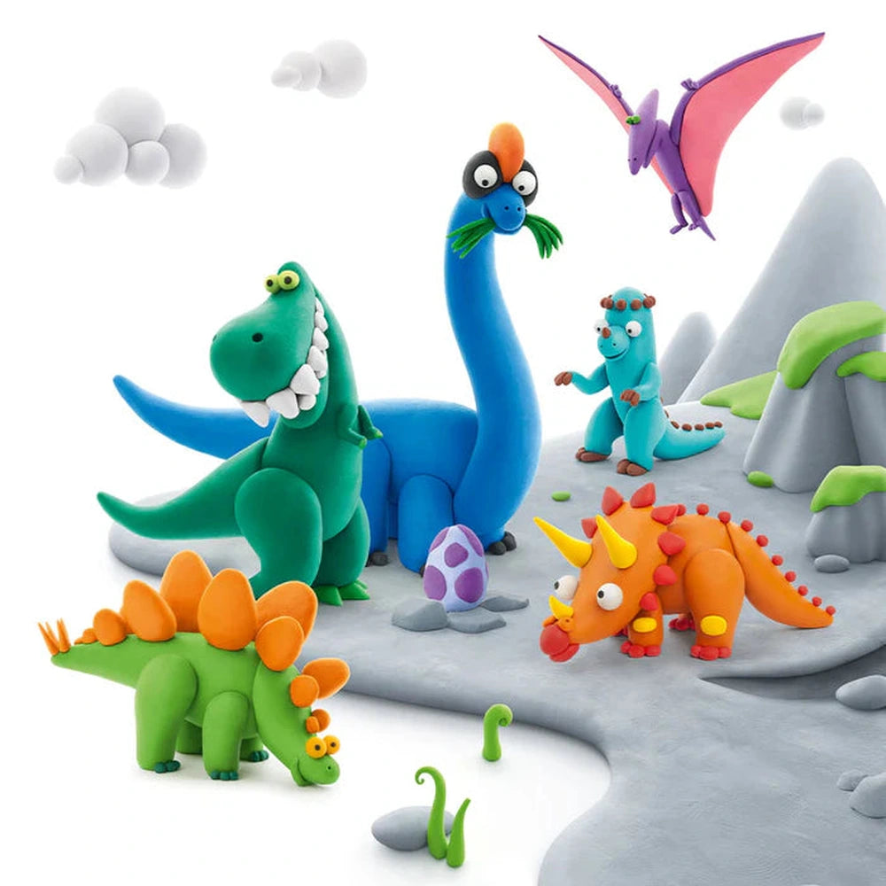 Hey Clay Zelfhardende Klei Dino - 15 potjes