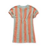 Sproet en Sprout Losse Jurk Strepen Slit Green