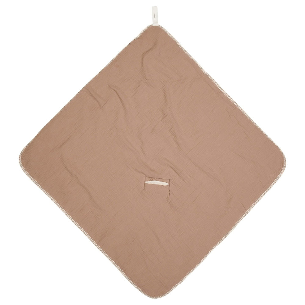 Koeka Omslagdoek Teddy Faro caffe - 100x100cm