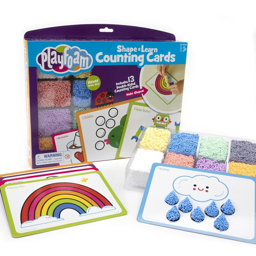 Learning Resources Playfoam Shape & Learn Counting Cards
