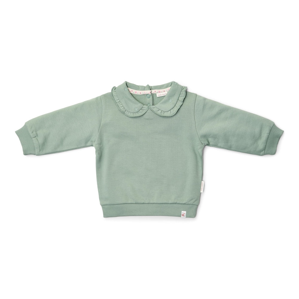 Little Dutch Sweater Met Kraagje - Garden Green