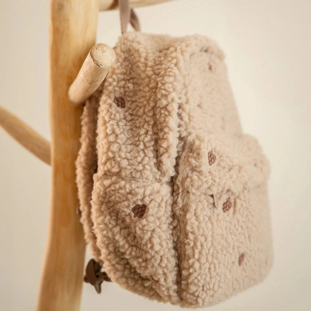 Little Dutch Teddy Rugzakje Taupe - Dennenappels