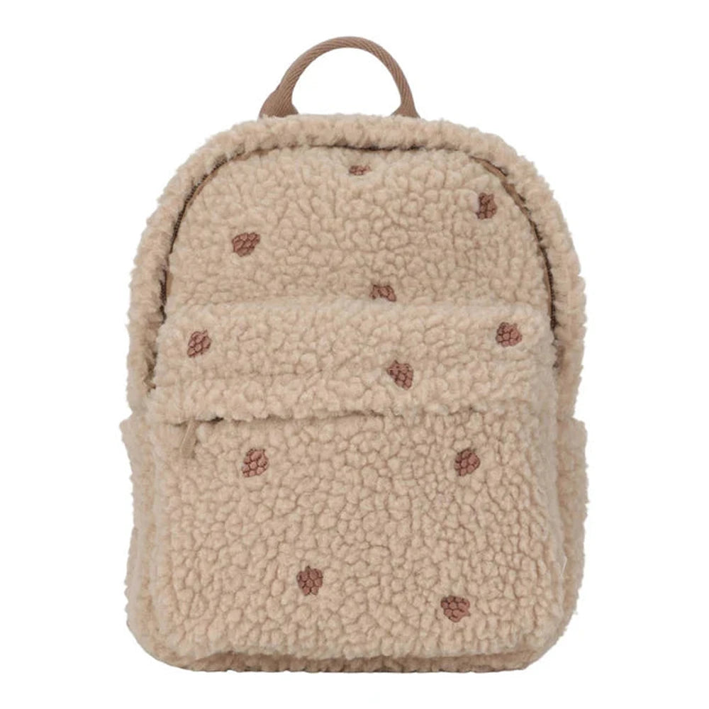 Little Dutch Teddy Rugzakje Taupe - Dennenappels