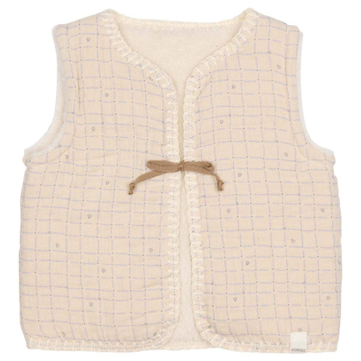 Koeka Baby Gilet Reversible Lind - Warm White