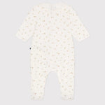 Petit Bateau | Babypyjama Van Velours - Marshmallow/Roosjes