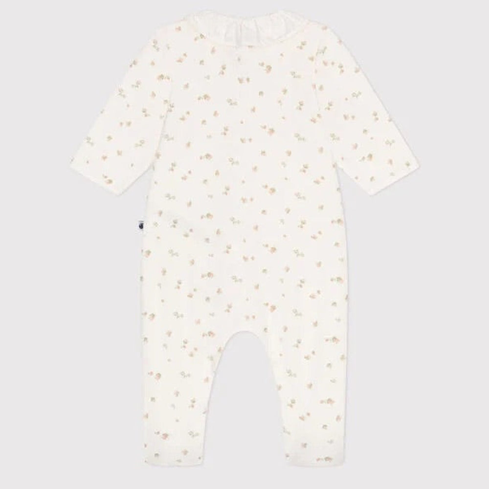 Petit Bateau | Babypyjama Van Velours - Marshmallow/Roosjes