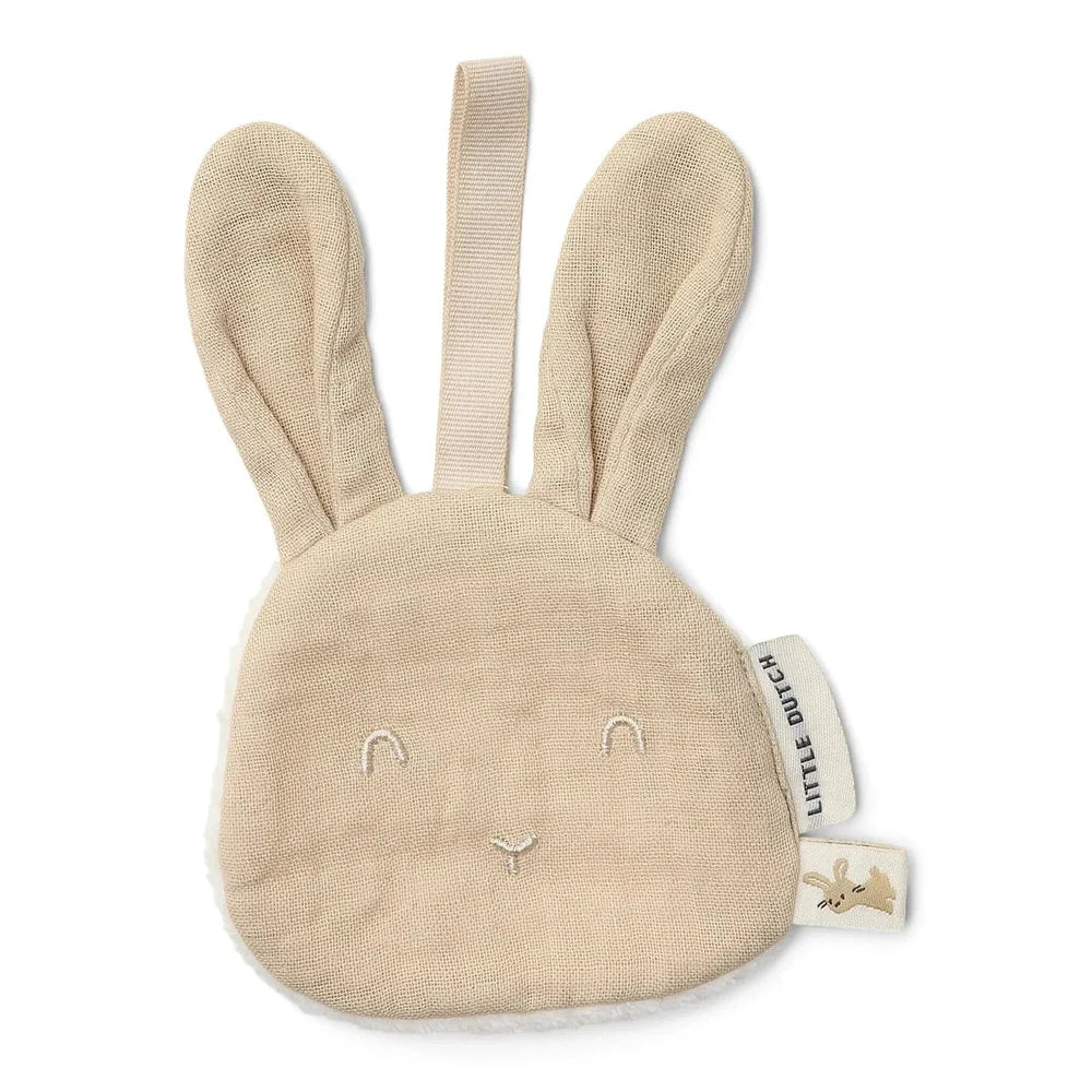 Little Dutch Doudou en mousseline Lapin - Beige