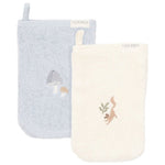 Little Dutch Washandjes Set Blauw/Soft White