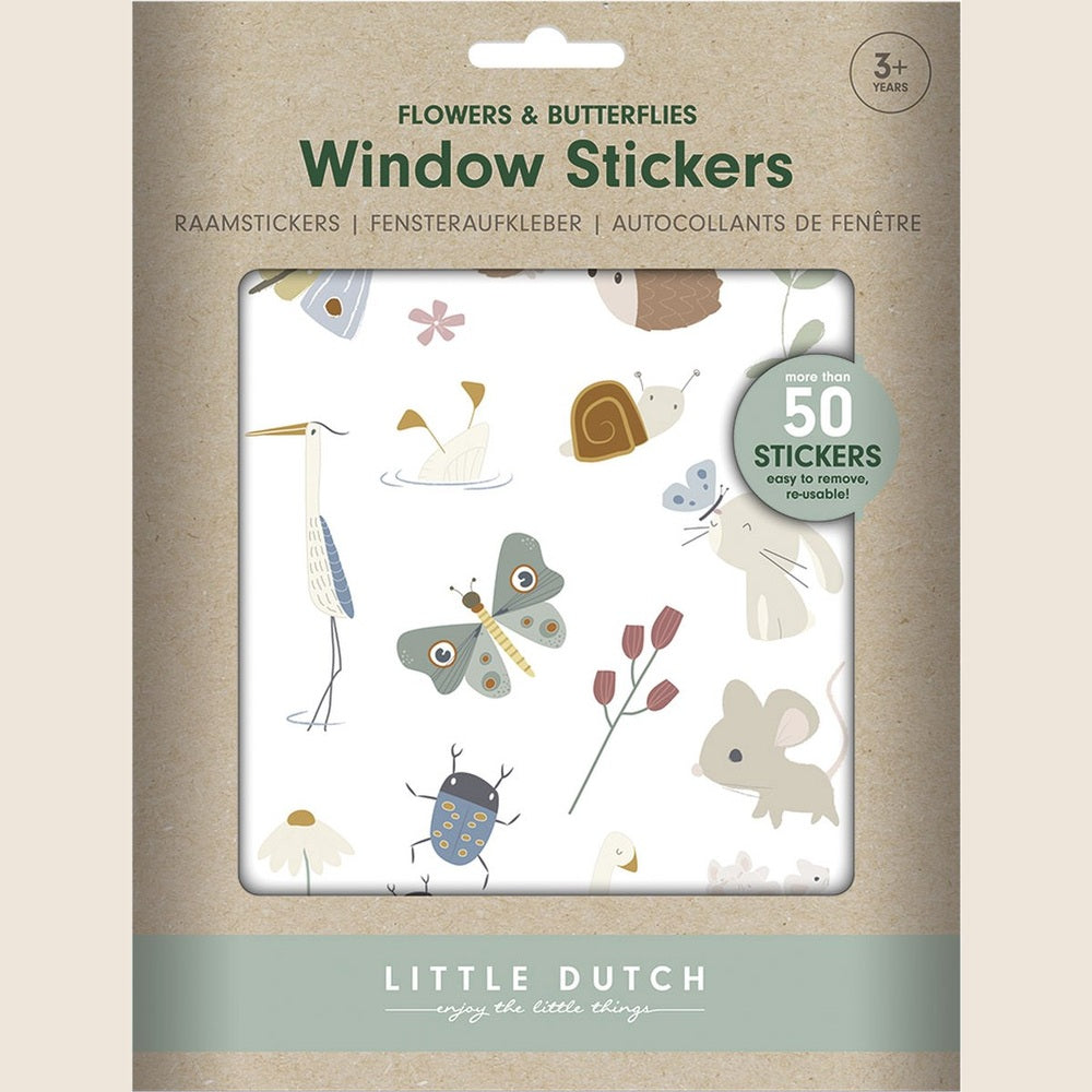 Little Dutch Raamstickers Flowers & Butterflies