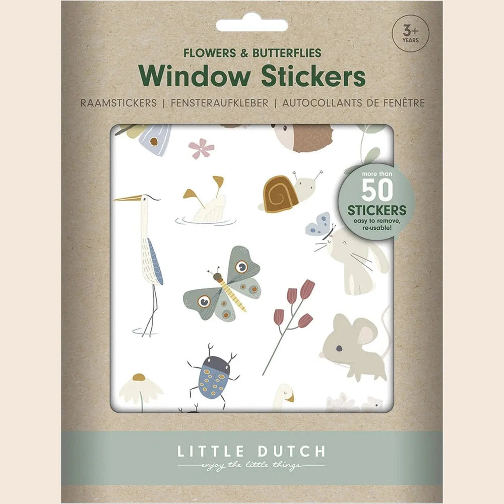 Little Dutch Raamstickers Flowers & Butterflies