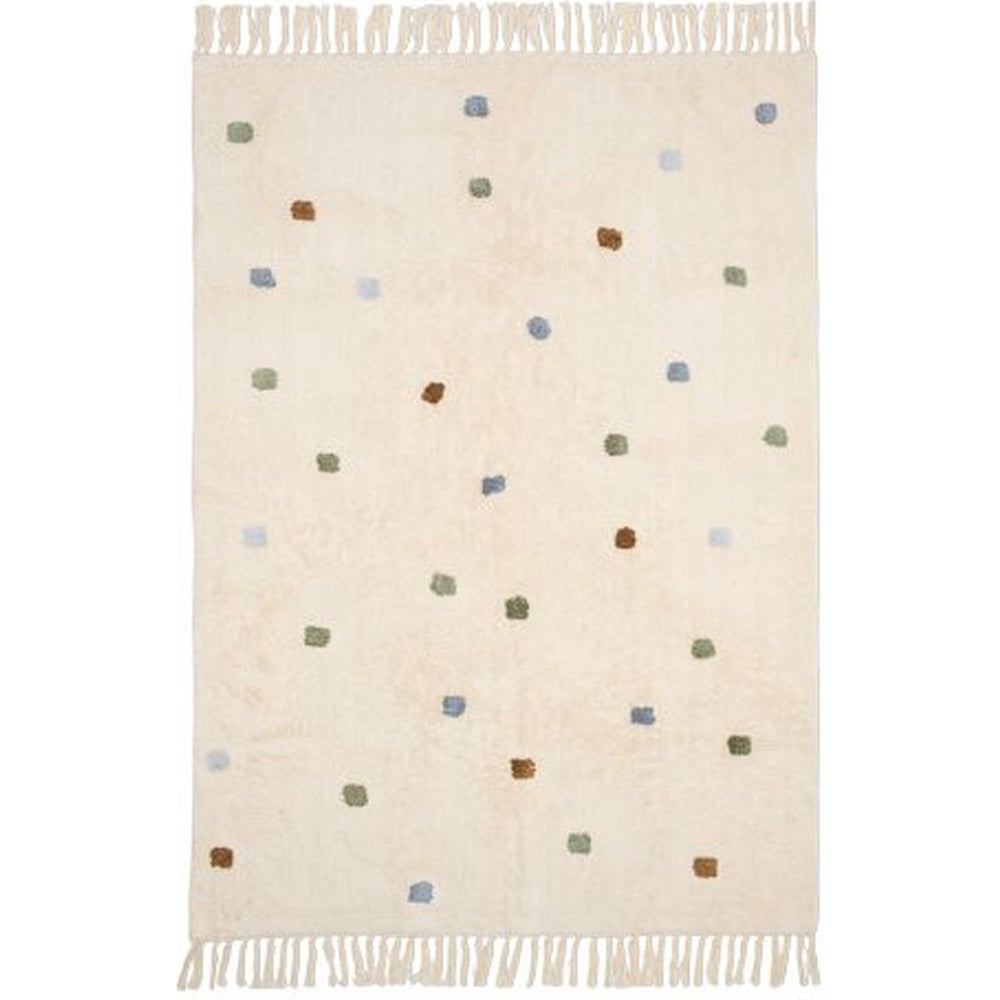 Little Dutch Tapis pour chambre d'enfant 120x170cm - Pois bleus