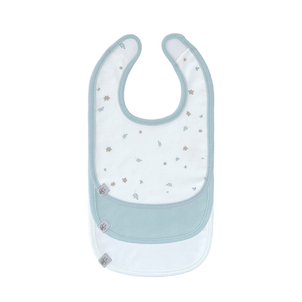 Lässig Set Van 3 GOTS Newborn Slabbetjes - Floral