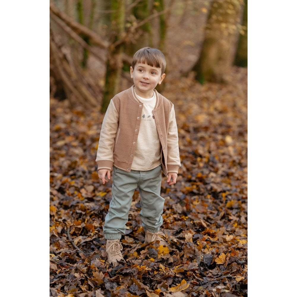 Little Dutch T-shirt Lange Mouwen Let's Go Outside - Sand Melee