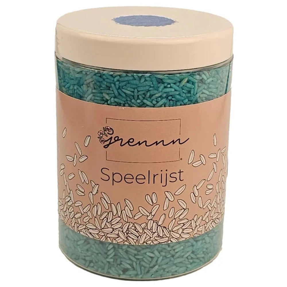 Grennn Speelrijst Licht Blauw 750 gram