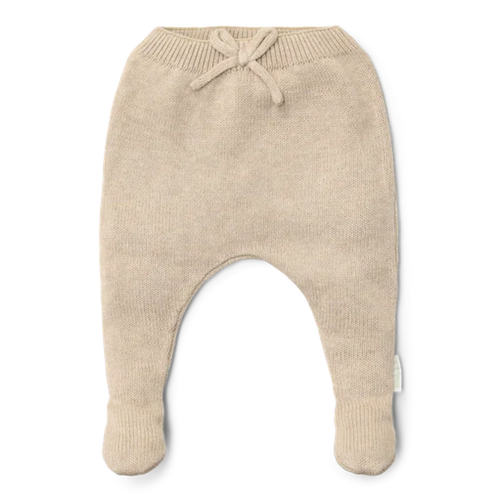 Pantalon tricoté bébé Little Dutch beige doux