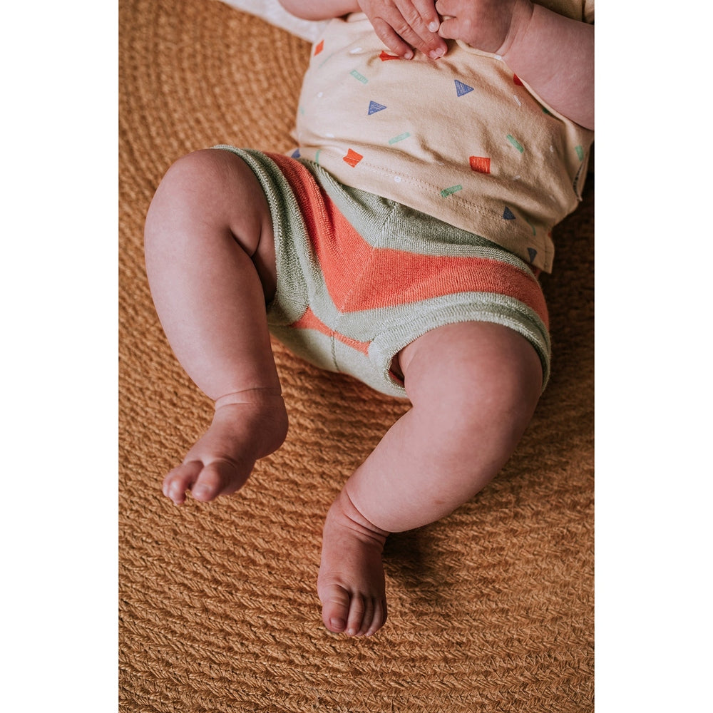 Sproet & Sprout Terry Baby Shorts Strepen