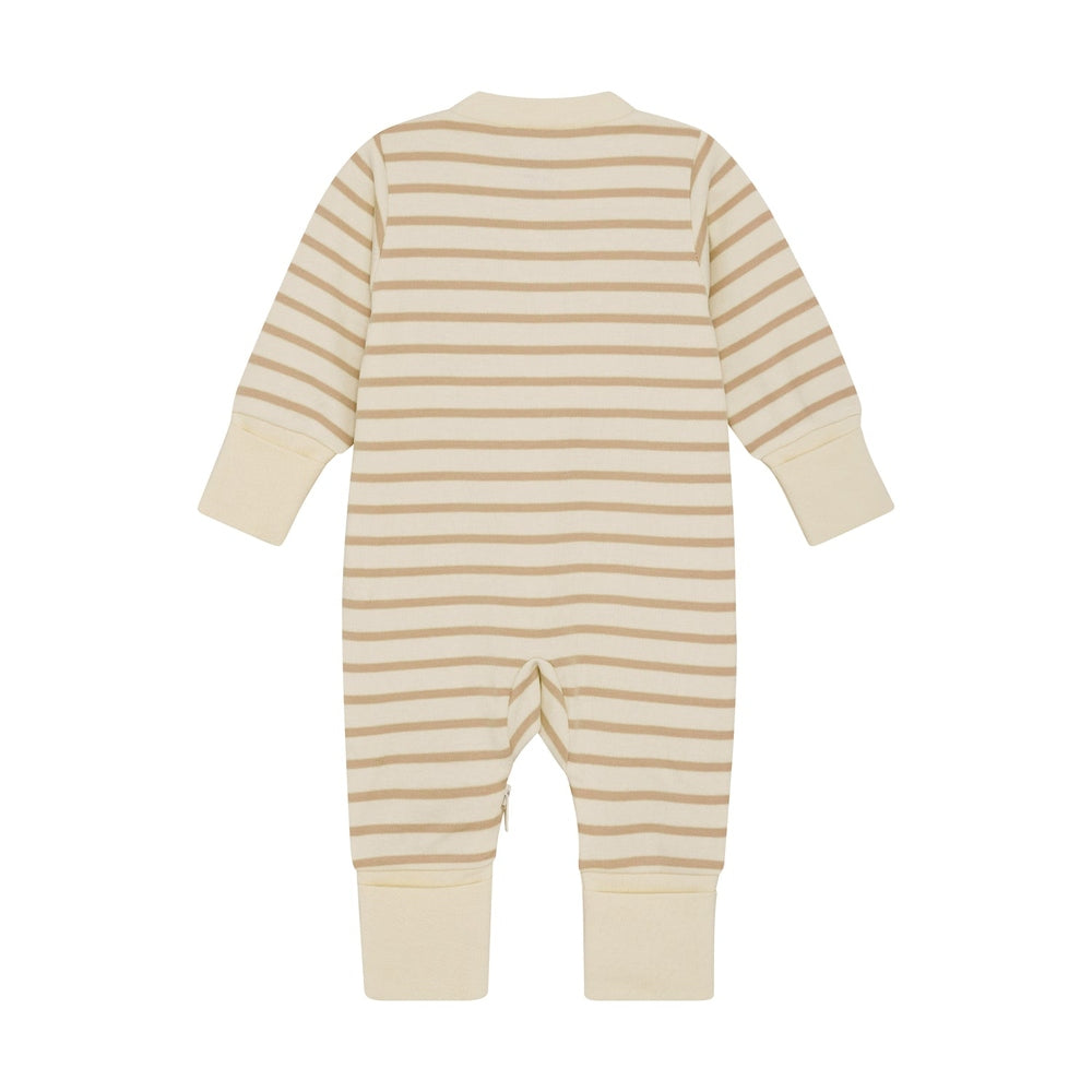 Pyjama Fixoni à fermeture éclair brun - Sesame