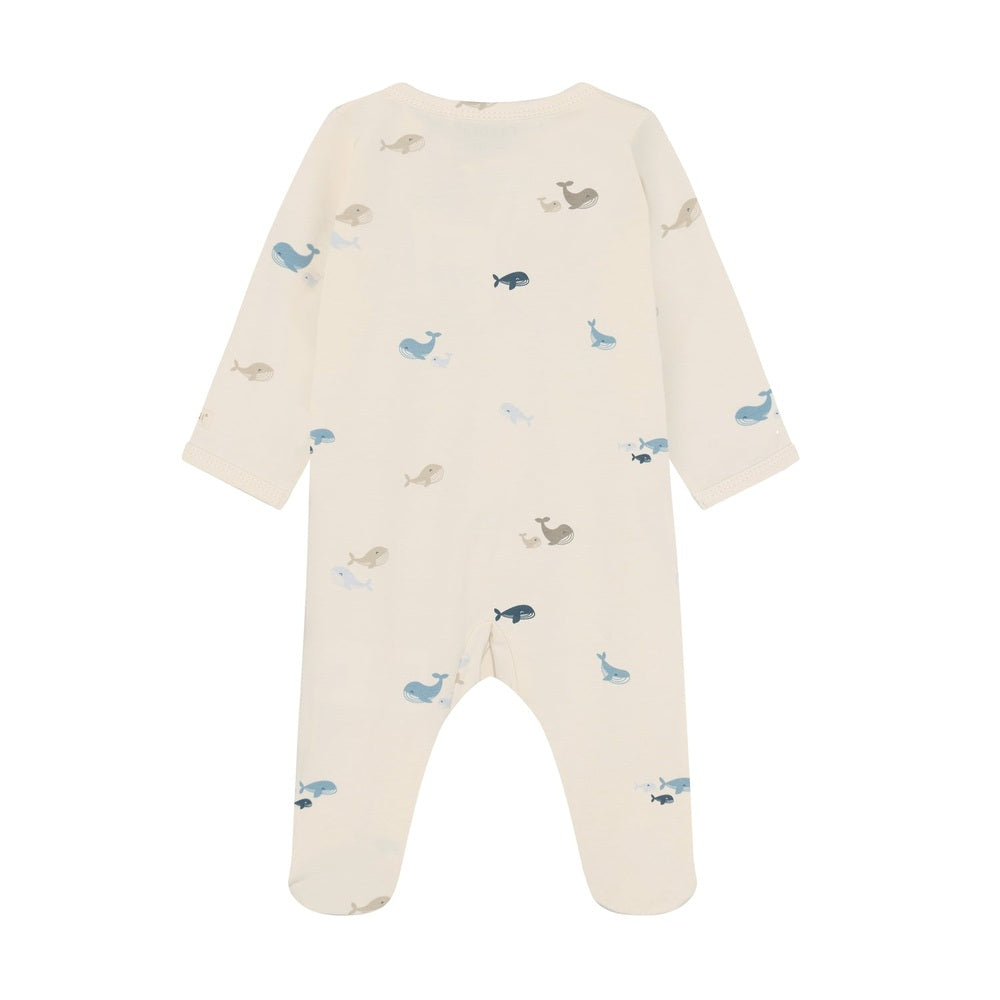 Fixoni Pyjama Met Voetjes Blauw - Arctic Ice