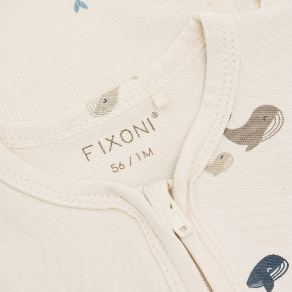 Fixoni Pyjama Met Voetjes Blauw - Arctic Ice