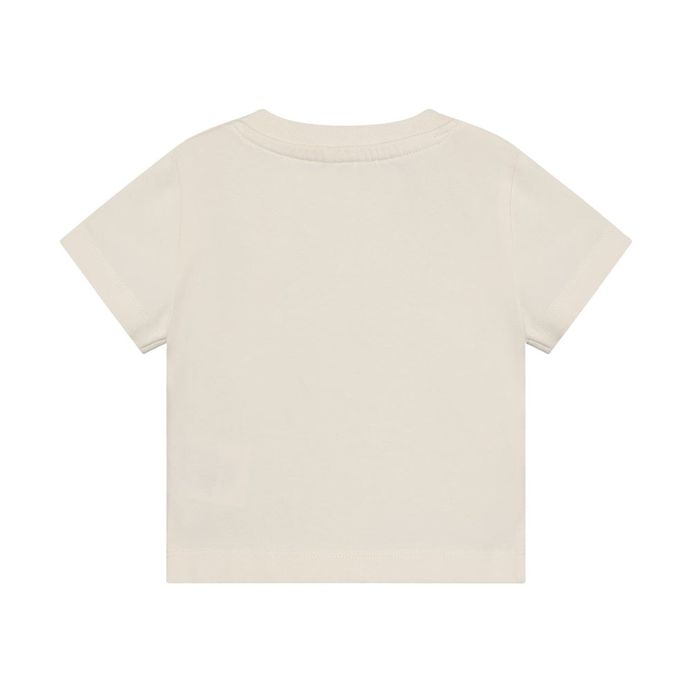 Huttelihut T-shirt met Korte Mouwen – Zacht Basic Kinder T-shirt – White